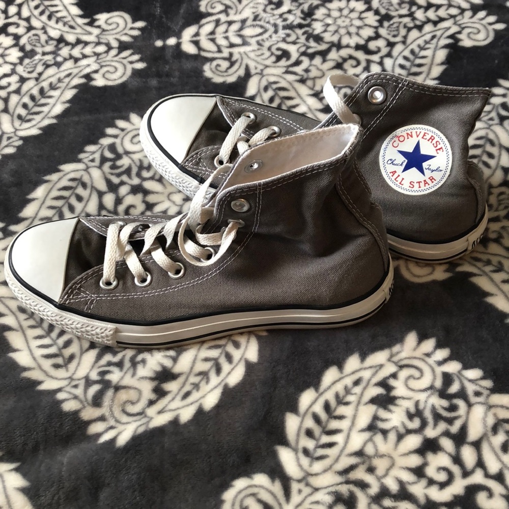 Gray High Top Converse